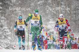 02.01.2019, Oberstdorf, Germany (GER): Clement Parisse (FRA), Francesco De Fabiani (ITA), Sindre Bjoernestad Skar (NOR), (l-r)  - FIS world cup cross-country, tour de ski, mass men, Oberstdorf (GER). www.nordicfocus.com. © Modica/NordicFocus. Every downloaded picture is fee-liable.