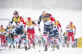 02.01.2019, Oberstdorf, Germany (GER): Simen Hegstad Krueger (NOR), Emil Iversen (NOR), (l-r)  - FIS world cup cross-country, tour de ski, mass men, Oberstdorf (GER). www.nordicfocus.com. © Modica/NordicFocus. Every downloaded picture is fee-liable.