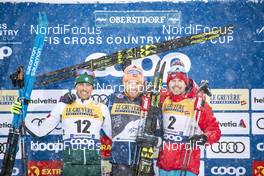 02.01.2019, Oberstdorf, Germany (GER): Francesco De Fabiani (ITA), Emil Iversen (NOR), Sergey Ustiugov (RUS), (l-r)  - FIS world cup cross-country, tour de ski, mass men, Oberstdorf (GER). www.nordicfocus.com. © Modica/NordicFocus. Every downloaded picture is fee-liable.