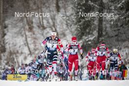 02.01.2019, Oberstdorf, Germany (GER): Ingvild Flugstad Oestberg (NOR), Natalia Nepryaeva (RUS), Anastasia Sedova (RUS), (l-r)  - FIS world cup cross-country, tour de ski, mass women, Oberstdorf (GER). www.nordicfocus.com. © Modica/NordicFocus. Every downloaded picture is fee-liable.