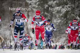 02.01.2019, Oberstdorf, Germany (GER): Heidi Weng (NOR), Natalia Nepryaeva (RUS), Anastasia Sedova (RUS), (l-r)  - FIS world cup cross-country, tour de ski, mass women, Oberstdorf (GER). www.nordicfocus.com. © Modica/NordicFocus. Every downloaded picture is fee-liable.