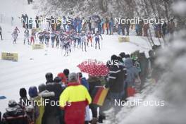 02.01.2019, Oberstdorf, Germany (GER): Start of the race   - FIS world cup cross-country, tour de ski, mass women, Oberstdorf (GER). www.nordicfocus.com. © Modica/NordicFocus. Every downloaded picture is fee-liable.