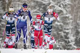 02.01.2019, Oberstdorf, Germany (GER): Ingvild Flugstad Oestberg (NOR), Krista Parmakoski (FIN), Astrid Uhrenholdt Jacobsen (NOR), (l-r)  - FIS world cup cross-country, tour de ski, mass women, Oberstdorf (GER). www.nordicfocus.com. © Modica/NordicFocus. Every downloaded picture is fee-liable.