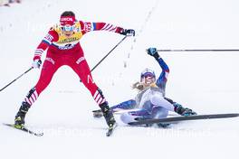 03.01.2019, Oberstdorf, Germany (GER): Yulia Belorukova (RUS), Jessica Diggins (USA), (l-r)  - FIS world cup cross-country, tour de ski, pursuit women, Oberstdorf (GER). www.nordicfocus.com. © Modica/NordicFocus. Every downloaded picture is fee-liable.