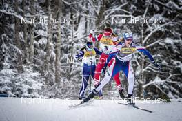 03.01.2019, Oberstdorf, Germany (GER): Jessica Diggins (USA), Yulia Belorukova (RUS), (l-r)  - FIS world cup cross-country, tour de ski, pursuit women, Oberstdorf (GER). www.nordicfocus.com. © Modica/NordicFocus. Every downloaded picture is fee-liable.