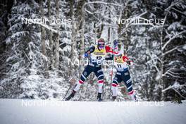 03.01.2019, Oberstdorf, Germany (GER): Kari Oeyre Slind (NOR), Lotta Udnes Weng (NOR), (l-r)  - FIS world cup cross-country, tour de ski, pursuit women, Oberstdorf (GER). www.nordicfocus.com. © Modica/NordicFocus. Every downloaded picture is fee-liable.