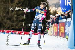 06.01.2019, Val di Fiemme, Italy (ITA): Johannes Hoesflot Klaebo (NOR) - FIS world cup cross-country, tour de ski, final climb men, Val di Fiemme (ITA). www.nordicfocus.com. © Modica/NordicFocus. Every downloaded picture is fee-liable.