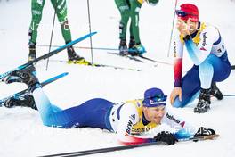 06.01.2019, Val di Fiemme, Italy (ITA): Toni Livers (SUI), Jonas Baumann (SUI), (l-r)  - FIS world cup cross-country, tour de ski, final climb men, Val di Fiemme (ITA). www.nordicfocus.com. © Modica/NordicFocus. Every downloaded picture is fee-liable.