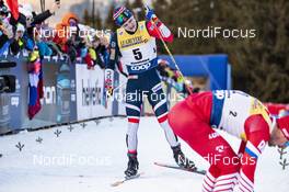 06.01.2019, Val di Fiemme, Italy (ITA): Simen Hegstad Krueger (NOR) - FIS world cup cross-country, tour de ski, final climb men, Val di Fiemme (ITA). www.nordicfocus.com. © Modica/NordicFocus. Every downloaded picture is fee-liable.