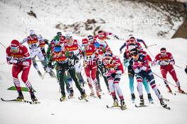 05.01.2019, Val di Fiemme, Italy (ITA): Leading Group (l-r)  - FIS world cup cross-country, tour de ski, mass men, Val di Fiemme (ITA). www.nordicfocus.com. © Modica/NordicFocus. Every downloaded picture is fee-liable.