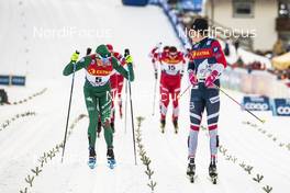 05.01.2019, Val di Fiemme, Italy (ITA): Francesco De Fabiani (ITA), Johannes Hoesflot Klaebo (NOR), (l-r)  - FIS world cup cross-country, tour de ski, mass men, Val di Fiemme (ITA). www.nordicfocus.com. © Modica/NordicFocus. Every downloaded picture is fee-liable.