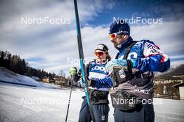 04.01.2019, Val di Fiemme, Italy (ITA): Jessica Diggins (USA) and his Skiman - FIS world cup cross-country, tour de ski, training women, Val di Fiemme (ITA). www.nordicfocus.com. © Modica/NordicFocus. Every downloaded picture is fee-liable.