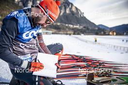 04.01.2019, Val di Fiemme, Italy (ITA): Rossignol service men   - FIS world cup cross-country, tour de ski, training women, Val di Fiemme (ITA). www.nordicfocus.com. © Modica/NordicFocus. Every downloaded picture is fee-liable.