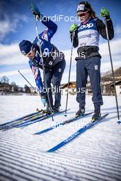 04.01.2019, Val di Fiemme, Italy (ITA): Jessica Diggins (USA) - FIS world cup cross-country, tour de ski, training women, Val di Fiemme (ITA). www.nordicfocus.com. © Modica/NordicFocus. Every downloaded picture is fee-liable.