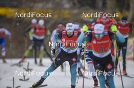 13.01.2019, Dresden, Germany (GER): Lucas Chanavat (FRA) - FIS world cup cross-country, team sprint, Dresden (GER). www.nordicfocus.com. © Thibaut/NordicFocus. Every downloaded picture is fee-liable.
