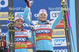 13.01.2019, Dresden, Germany (GER): Mari Eide (NOR), Maiken Caspersen Falla (NOR) - FIS world cup cross-country, team sprint, Dresden (GER). www.nordicfocus.com. © Thibaut/NordicFocus. Every downloaded picture is fee-liable.