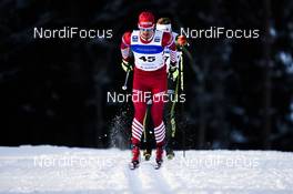 20.01.2019, Otepaeae, Estonia (EST): Evgeniy Belov (RUS) - FIS world cup cross-country, 15km men, Otepaeae (EST). www.nordicfocus.com. © Thibaut/NordicFocus. Every downloaded picture is fee-liable.