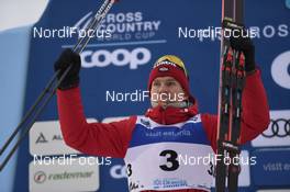 19.01.2019, Otepaeae, Estonia (EST): Alexander Bolshunov (RUS) - FIS world cup cross-country, individual sprint, Otepaeae (EST). www.nordicfocus.com. © Thibaut/NordicFocus. Every downloaded picture is fee-liable.