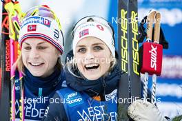26.01.2019, Ulricehamn, Sweden (SWE): Astrid Uhrenholdt Jacobsen (NOR), Therese Johaug (NOR)  (l-r)  - FIS world cup cross-country, 10km women, Ulricehamn (SWE). www.nordicfocus.com. © Modica/NordicFocus. Every downloaded picture is fee-liable.