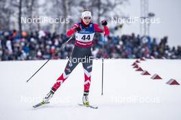 26.01.2019, Ulricehamn, Sweden (SWE): Dahria Beatty (CAN) - FIS world cup cross-country, 10km women, Ulricehamn (SWE). www.nordicfocus.com. © Modica/NordicFocus. Every downloaded picture is fee-liable.