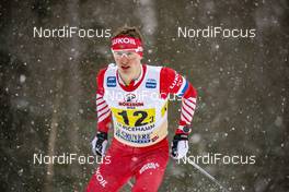 27.01.2019, Ulricehamn, Sweden (SWE): Denis Spitsov (RUS) - FIS world cup cross-country, 4x10km men, Ulricehamn (SWE). www.nordicfocus.com. © Modica/NordicFocus. Every downloaded picture is fee-liable.