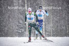 27.01.2019, Ulricehamn, Sweden (SWE): Thomas Bing (GER), Roman Furger (SUI), (l-r)  - FIS world cup cross-country, 4x10km men, Ulricehamn (SWE). www.nordicfocus.com. © Modica/NordicFocus. Every downloaded picture is fee-liable.
