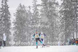 27.01.2019, Ulricehamn, Sweden (SWE): Adrien Backscheider (FRA) - FIS world cup cross-country, 4x10km men, Ulricehamn (SWE). www.nordicfocus.com. © Modica/NordicFocus. Every downloaded picture is fee-liable.