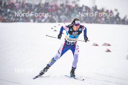 27.01.2019, Ulricehamn, Sweden (SWE): Jessica Diggins (USA) - FIS world cup cross-country, 4x5km women, Ulricehamn (SWE). www.nordicfocus.com. © Modica/NordicFocus. Every downloaded picture is fee-liable.