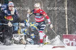 27.01.2019, Ulricehamn, Sweden (SWE): Therese Johaug (NOR) - FIS world cup cross-country, 4x5km women, Ulricehamn (SWE). www.nordicfocus.com. © Modica/NordicFocus. Every downloaded picture is fee-liable.