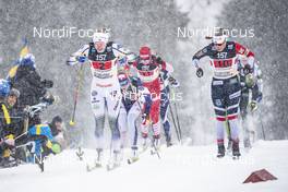 27.01.2019, Ulricehamn, Sweden (SWE): Evelina Settlin (SWE), Lotta Udnes Weng (NOR), (l-r)  - FIS world cup cross-country, 4x5km women, Ulricehamn (SWE). www.nordicfocus.com. © Modica/NordicFocus. Every downloaded picture is fee-liable.
