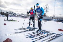 25.01.2019, Ulricehamn, Sweden (SWE): Harvey's ski man and Salomon service    - FIS world cup cross-country, training, Ulricehamn (SWE). www.nordicfocus.com. © Modica/NordicFocus. Every downloaded picture is fee-liable.