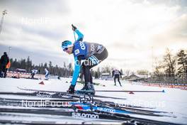 25.01.2019, Ulricehamn, Sweden (SWE): Harvey's ski man and Salomon service    - FIS world cup cross-country, training, Ulricehamn (SWE). www.nordicfocus.com. © Modica/NordicFocus. Every downloaded picture is fee-liable.