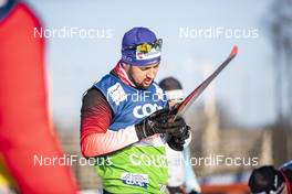 25.01.2019, Ulricehamn, Sweden (SWE): Swiss technician with Rossignol   - FIS world cup cross-country, training, Ulricehamn (SWE). www.nordicfocus.com. © Modica/NordicFocus. Every downloaded picture is fee-liable.