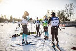 25.01.2019, Ulricehamn, Sweden (SWE): Maurice Manificat (FRA), Richard Jouve (FRA), (l-r)  - FIS world cup cross-country, training, Ulricehamn (SWE). www.nordicfocus.com. © Modica/NordicFocus. Every downloaded picture is fee-liable.