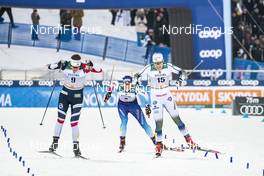 09.02.2019, Lahti Finland (FIN): Tiril Udnes Weng (NOR), Laurien Van Der Graaff (SUI), Hanna Falk (SWE), (l-r)  - FIS world cup cross-country, individual sprint, Lahti (FIN). www.nordicfocus.com. © Modica/NordicFocus. Every downloaded picture is fee-liable.