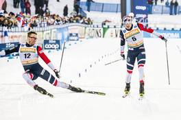 09.02.2019, Lahti Finland (FIN): Emil Iversen (NOR), Finn Haagen Krogh (NOR), (l-r)  - FIS world cup cross-country, individual sprint, Lahti (FIN). www.nordicfocus.com. © Modica/NordicFocus. Every downloaded picture is fee-liable.