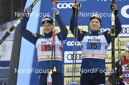 10.02.2019, Lahti Finland (FIN): Sindre Bjoernestad Skar (NOR), Eirik Brandsdal (NOR) - FIS world cup cross-country, team sprint, Lahti (FIN). www.nordicfocus.com. © Thibaut/NordicFocus. Every downloaded picture is fee-liable.