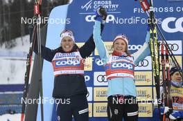 10.02.2019, Lahti Finland (FIN): Tiril Udnes Weng (NOR), Maiken Caspersen Falla (NOR) - FIS world cup cross-country, team sprint, Lahti (FIN). www.nordicfocus.com. © Thibaut/NordicFocus. Every downloaded picture is fee-liable.