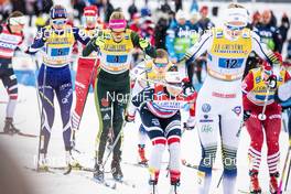10.02.2019, Lahti Finland (FIN): Anne Kylloenen (FIN), Laura Gimmler (GER), (l-r)  - FIS world cup cross-country, team sprint, Lahti (FIN). www.nordicfocus.com. © Modica/NordicFocus. Every downloaded picture is fee-liable.