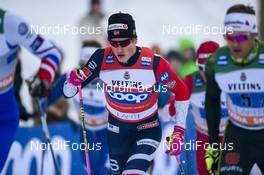 10.02.2019, Lahti Finland (FIN): Johannes Hoesflot Klaebo (NOR) - FIS world cup cross-country, team sprint, Lahti (FIN). www.nordicfocus.com. © Thibaut/NordicFocus. Every downloaded picture is fee-liable.