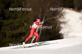 17.02.2019, Cogne, Italy (ITA): Xin Li (CHN) - FIS world cup cross-country, 10km women, Cogne (ITA). www.nordicfocus.com. © Thibaut/NordicFocus. Every downloaded picture is fee-liable.