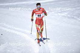 17.02.2019, Cogne, Italy (ITA): Jincai Shang (CHN) - FIS world cup cross-country, 15km men, Cogne (ITA). www.nordicfocus.com. © Thibaut/NordicFocus. Every downloaded picture is fee-liable.
