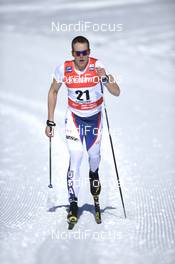 17.02.2019, Cogne, Italy (ITA): Adam Martin (USA) - FIS world cup cross-country, 15km men, Cogne (ITA). www.nordicfocus.com. © Thibaut/NordicFocus. Every downloaded picture is fee-liable.