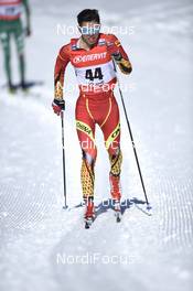 17.02.2019, Cogne, Italy (ITA): Jincai Shang (CHN) - FIS world cup cross-country, 15km men, Cogne (ITA). www.nordicfocus.com. © Thibaut/NordicFocus. Every downloaded picture is fee-liable.