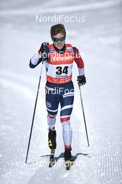 17.02.2019, Cogne, Italy (ITA): Daniel Stock (NOR) - FIS world cup cross-country, 15km men, Cogne (ITA). www.nordicfocus.com. © Thibaut/NordicFocus. Every downloaded picture is fee-liable.