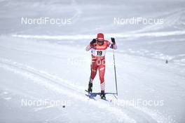 17.02.2019, Cogne, Italy (ITA): Ilia Poroshkin (RUS) - FIS world cup cross-country, 15km men, Cogne (ITA). www.nordicfocus.com. © Thibaut/NordicFocus. Every downloaded picture is fee-liable.