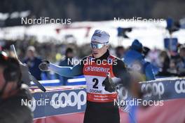 16.02.2019, Cogne, Italy (ITA): Lucas Chanavat (FRA) - FIS world cup cross-country, individual sprint, Cogne (ITA). www.nordicfocus.com. © Thibaut/NordicFocus. Every downloaded picture is fee-liable.