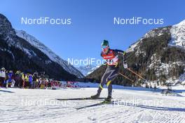 16.02.2019, Cogne, Italy (ITA): Davide Graz (ITA) - FIS world cup cross-country, individual sprint, Cogne (ITA). www.nordicfocus.com. © Thibaut/NordicFocus. Every downloaded picture is fee-liable.