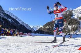 16.02.2019, Cogne, Italy (ITA): Sondre Turvoll Fossli (NOR) - FIS world cup cross-country, individual sprint, Cogne (ITA). www.nordicfocus.com. © Thibaut/NordicFocus. Every downloaded picture is fee-liable.