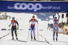 16.02.2019, Cogne, Italy (ITA): Sandra Ringwald (GER), Jessica Diggins (USA), Johanna Hagstroem (SWE) - FIS world cup cross-country, individual sprint, Cogne (ITA). www.nordicfocus.com. © Thibaut/NordicFocus. Every downloaded picture is fee-liable.